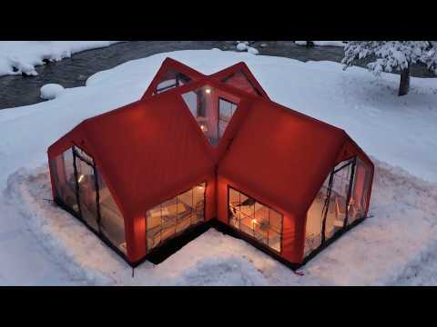 YENİ ŞİŞME TİNY HOUSE İLE KAR KAMPI