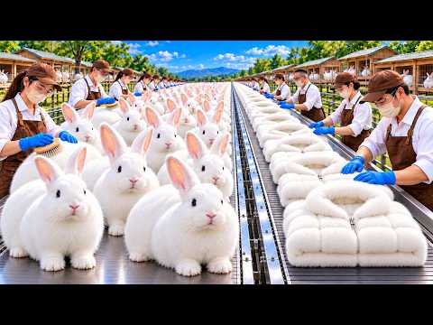How Giant Angora Rabbits Become Ultra-Soft Luxury Coats