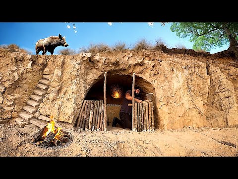 Building a cave to observe wild boar
