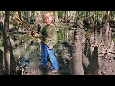 3 Days Fishing Camping & Exploring Swamp - Catching