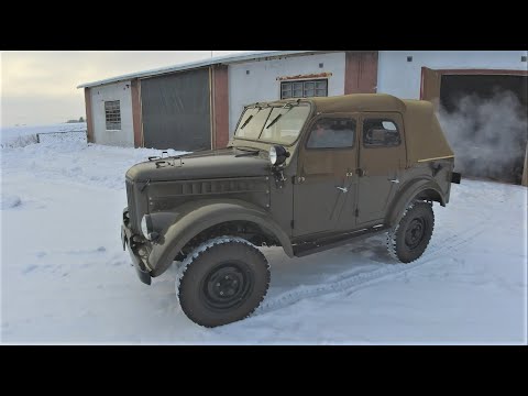 Old Restored Soviet Offroad Military SUV START & DRIVE
