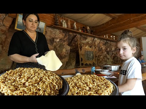 Chak Chak - Popular Oriental sweet. Village Life in