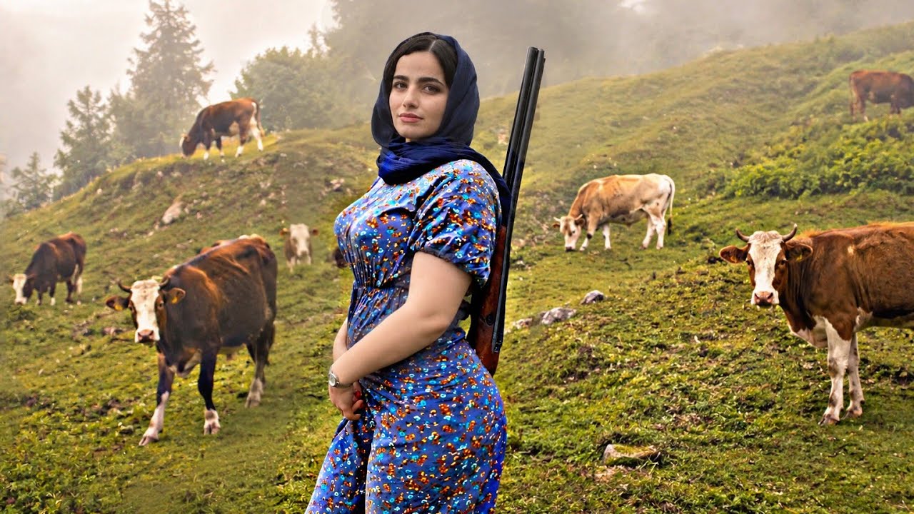 Iran Village Life A Peaceful Day in the mountains and
