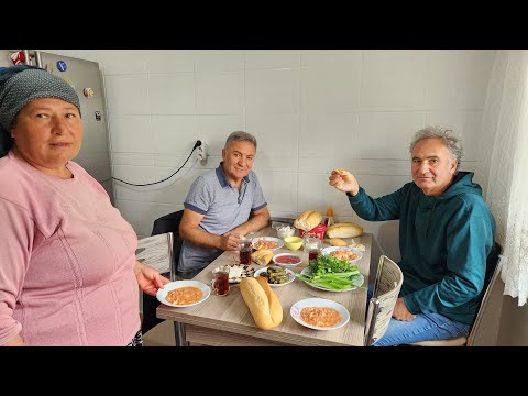 MİSAFİRLERİM KARDEŞLERİM SABAH KAHVALTI HAZIRLIĞIMIZ