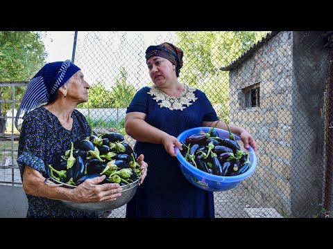 Stuffed Eggplant Pickle with Vegetables - Harvesting From