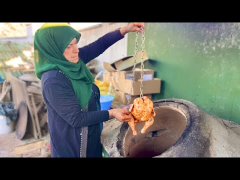 ODUN ATEŞİNDE ZİNCİRLİ TANDIR TAVUK HİÇ BU KADAR LEZZETLİ