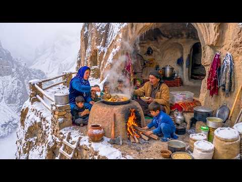 Extreme Winter Cave Survival in Afghanistan - Inside a
