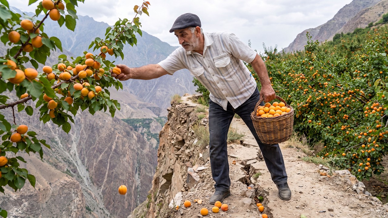 Grandpa Crossed Dangerous Mountains to Harvest Apricots