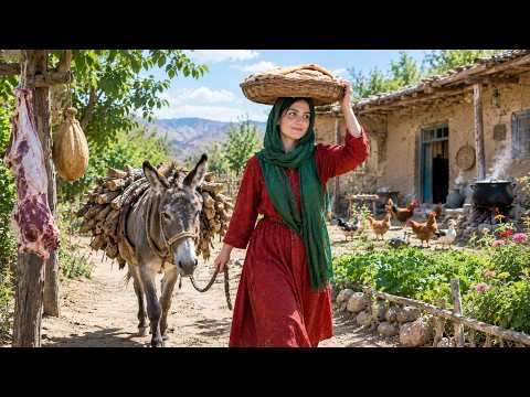 Iran Village Life: Traditional Bread Baking & Amazing