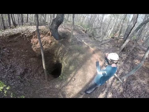 Very Steep Short Gold Mine Shaft in GA