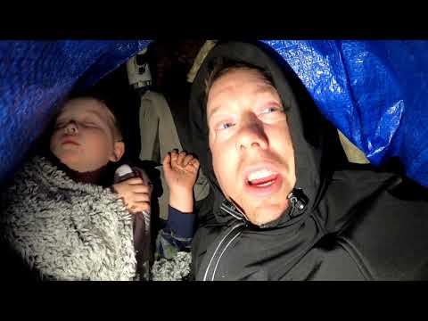 $25 Walmart Survival Challenge - Winter Camping in Rain