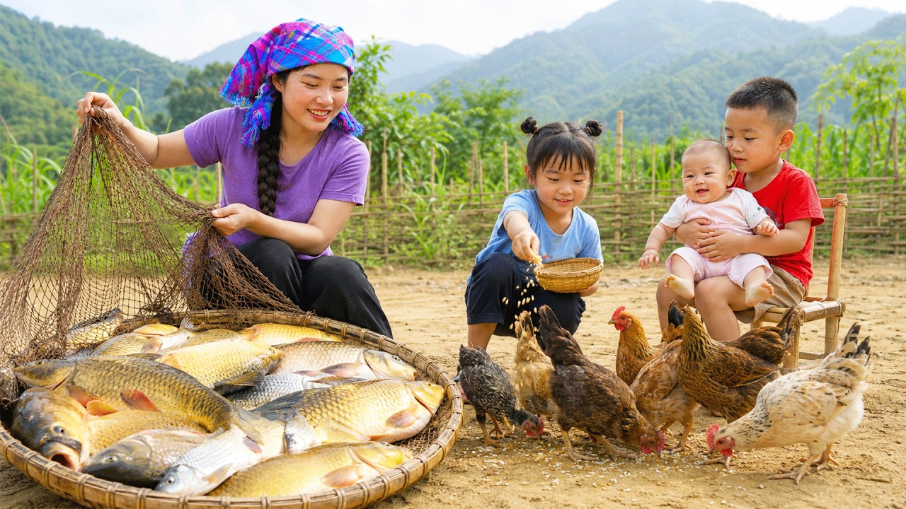 Raising Chickens and Taking Care of My Children