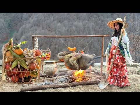 Cooking a big turkey for Christmas Eve dinner in our