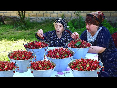30 LBS OF CHERRIES! MAKING NATURAL HEALTHY CHERRY JUICE
