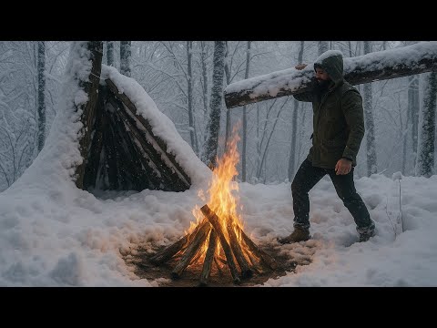 24 hours Alone in a Snowstorm – Can I Survive the Frozen