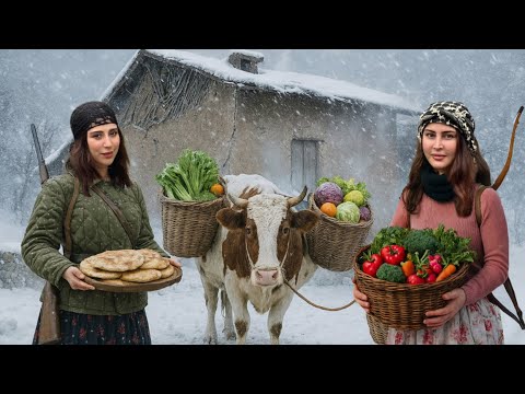 A Snowy Day in a Mountain Village | Winter Cooking & Daily