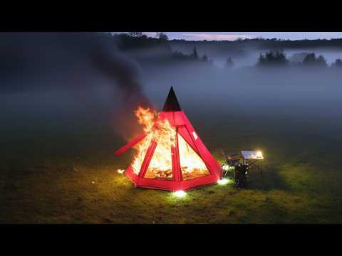 My Tent BURNED In The Camp