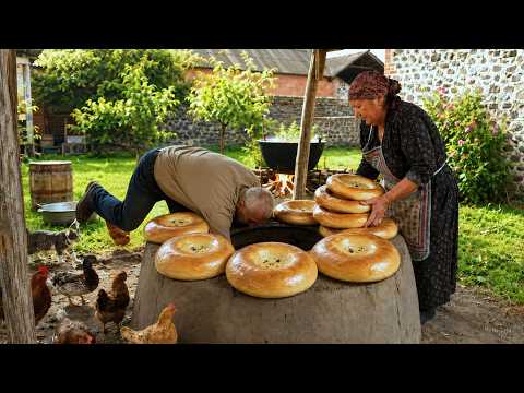 UZBEK BREAD Baking in the Countryside Authentic Village