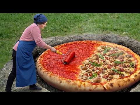 We Baked a Giant Homemade Pizza Underground