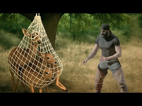I Made a Gazelle Trap Using Primitive Methods / Sürvival