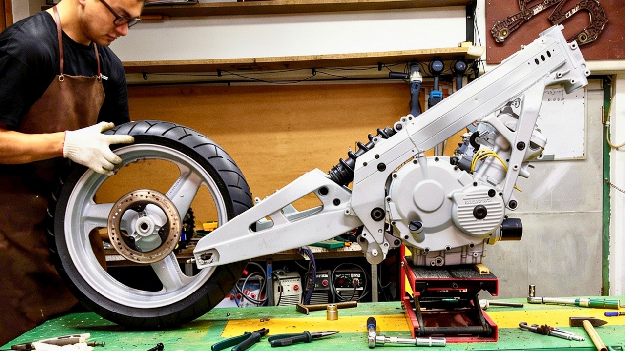 Man Restores 30-Year-Old Honda Motorbike From Engine Pieces