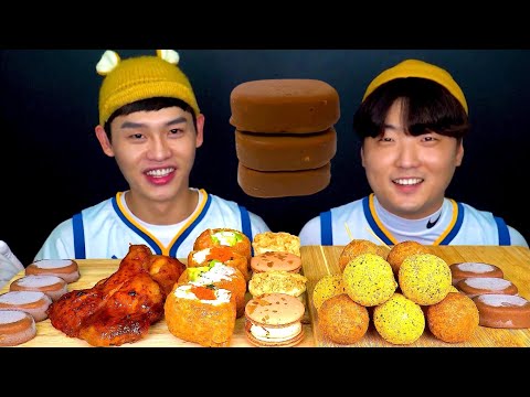 ASMR 봉길이와 친구의 한입만 비교먹방~ Bonggil With Best Friend Big Bite