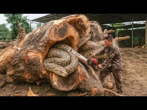 Life Threatening Tree Felling ‼ Only the Sawmill Dared to