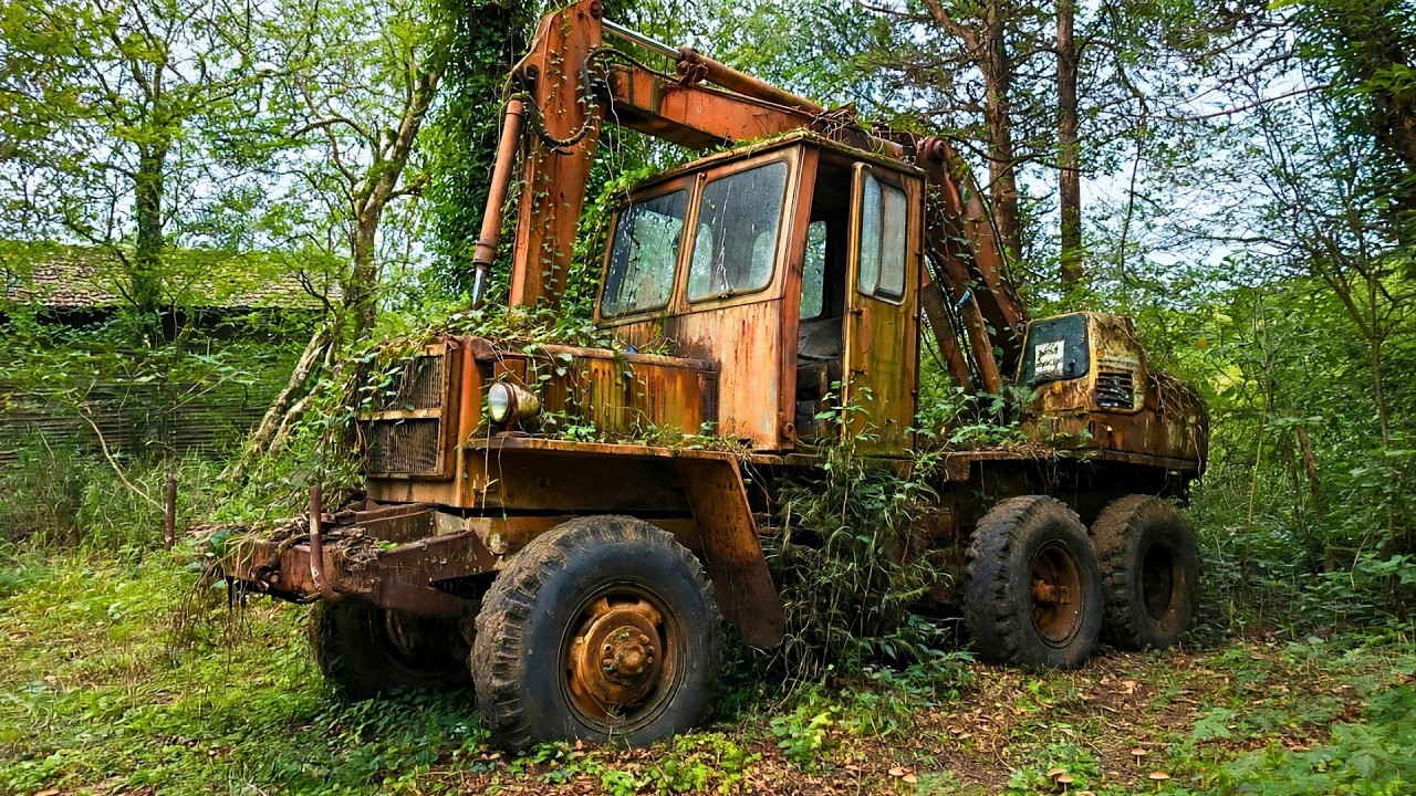 Man RESCUES Abandoned Mercedes TRUCK & EXCAVATOR And