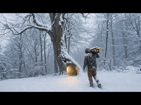 2 Days Trapped in Deep Snow and a -17°C Snowstorm Alone