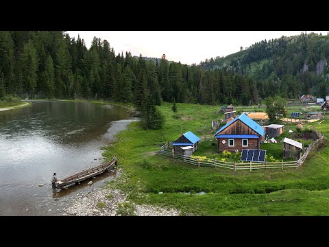 Far From Civilization In Russia. Remote Taiga Village