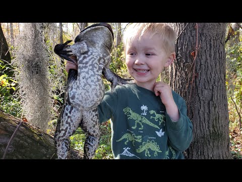 5 DAYS Fishing & Hunting in Bayou - Catch & Cook Frogs
