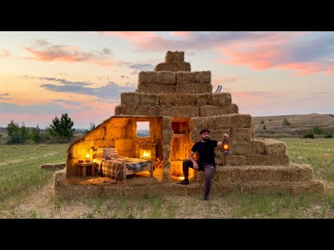 Building a Secret Pharaoh’s Pyramid From Straw Bales :