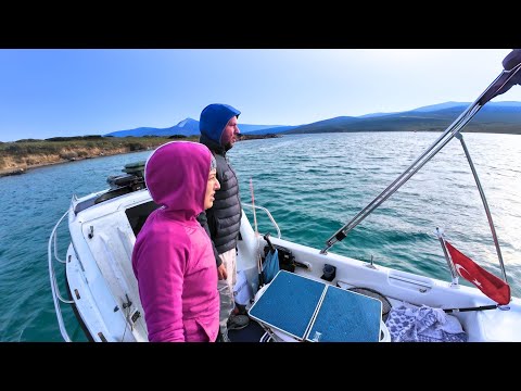 Teknede Fırtınalı Gece | Çeşme'den Foça'ya Balık Avı Merası