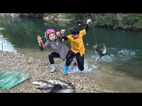 How to fish using bamboo tubes: a primitive fishing