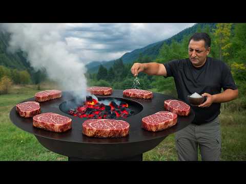 Grilling A5 Wagyu Beef Infused With Coffee And Chocolate