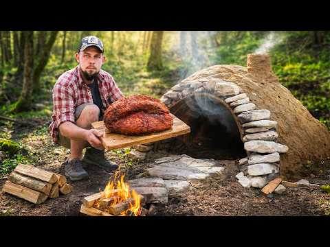 I Built an Earthen Smoker from Mud to Cook a Massive Brisket