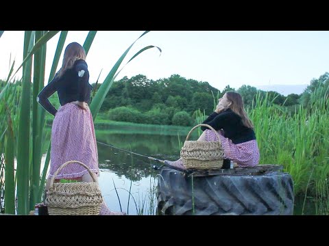 Fishing in Russian Village Lake
