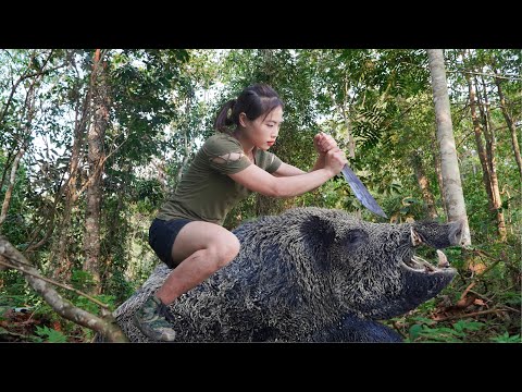 100 days of survival in the wild, skills in setting traps,