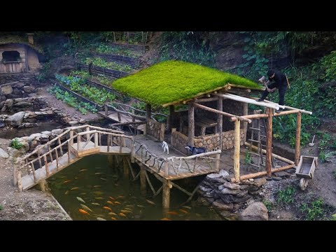 Build outdoor kitchen Complete foundation and house frame