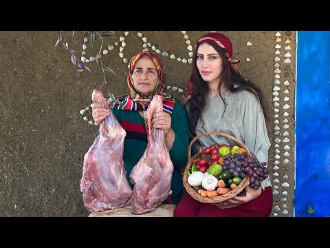 Cooking lamb meat with two different methods in the