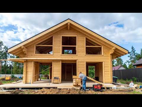 How to build an amazing wooden house Full process