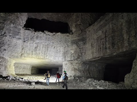 Massive Underground Complex With Strange Green Lake Inside