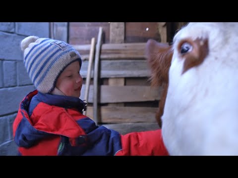 A WINTER DAY IN CHUVASHIYA. One day of the family in