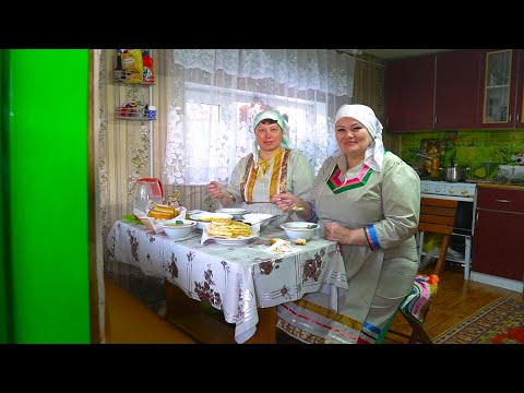 Women live in wild forest village far from civilization.