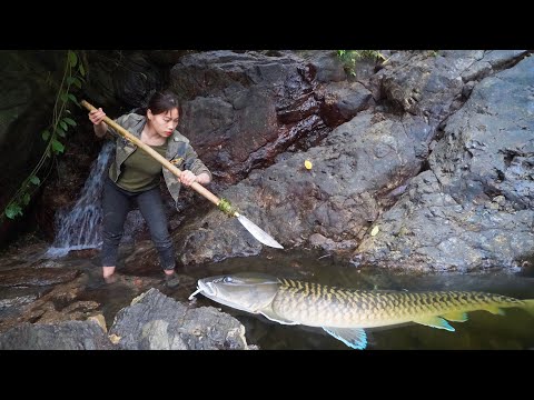 skills, catching fish in streams, finding food, in deep