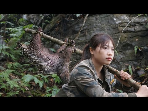 detect traces of porcupine, skills, set traps to catch it,