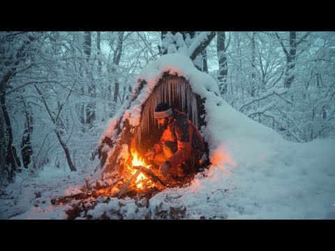 Surviving −61°C Inside a Wooden Tree Shelter Extreme