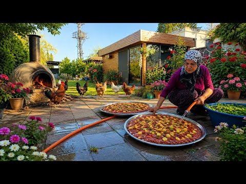 Köy Yaşamı Tandırda Kuzu Eti Yemeği Turkish Village Food