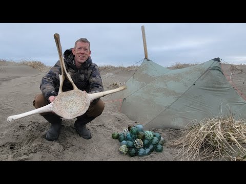 Camping in Whale Graveyard & Treasure Hunting Remote