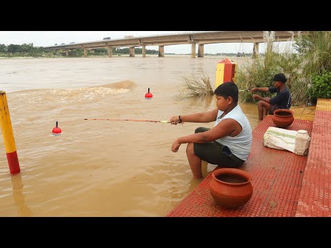 Fishing Video Traditional boys river fishing experience